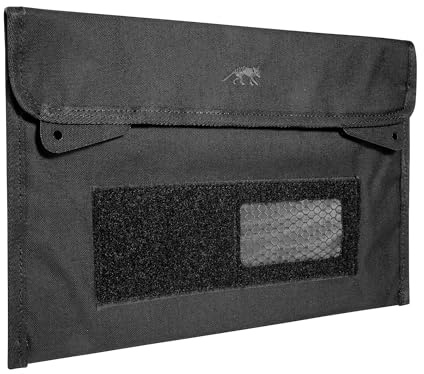 Tasmanian Tiger TT Tablet Pouch RFID Block Pro Schwarz auslesegeschützte Tablet-Hülle, komplette Abschirmung gegen Mobilfunk, ISM, UMTS, Bluetooth, W-LAN, LTE