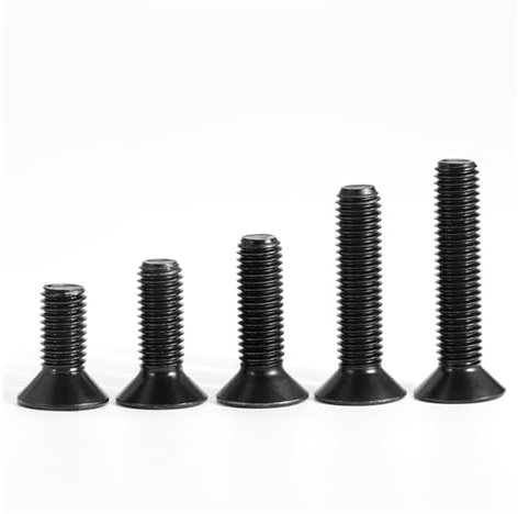 5 Stücke M3 M4 M5 Schwarz Senkkopf 304 Edelstahl Innensechskant Maschinenschrauben Verlängern Möbel Holz Bolzen 5~30mm (Color : 30 mm, Size : M3)