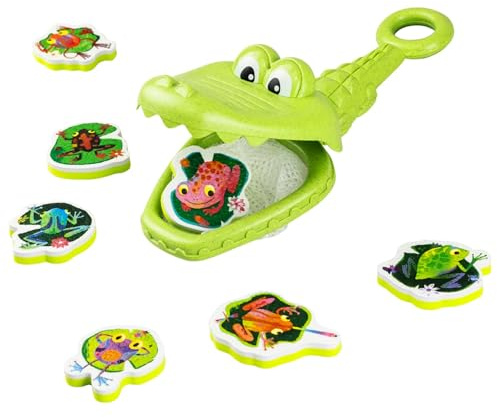 Tiger Tribe Badespielzeug Croc Chasey - Catch A Frog ECO Froschspiel