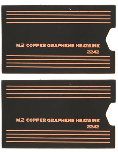 KIMISS 2 Pz 2242 SSD Pad Termico, 2 Pz 0.15mm Ottone Veloce M.2 Dissipatore di Calore Elettronica Accessori Computer Componenti Computer Ventole Interne Dissipatori di Calore Rame con Conduzione di
