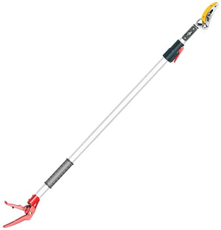 Podadora de árboles podadora de largo alcance, podadora telescópica de frutas, tijeras de jardín extensibles para podar árboles, para recolección de frutas, corte y poda