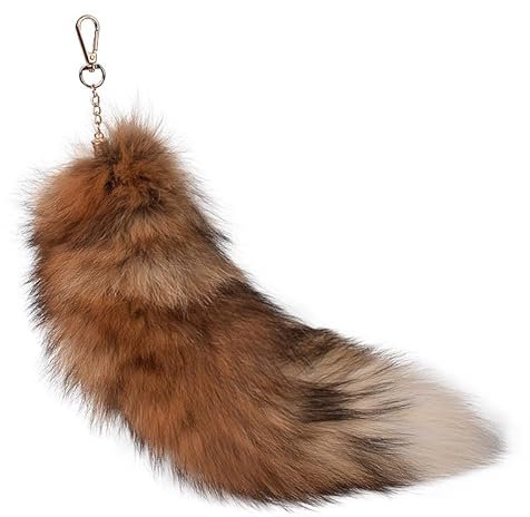 Nocyclonic Fuchsschwanz Anhänger fox tail Fuchsschwanz Anhänger etwa 43cmFuchsschwanz-Schlüsselanhänger, Anhänger, Frauen, Schlüsselanhänger, Pompoms, Schlüsselanhänger (14)