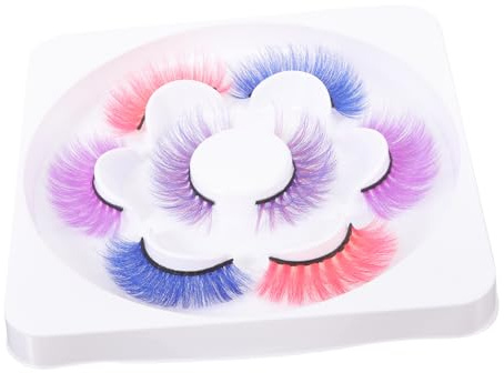 Healeved 4pares Pestañas Postizas De Pestañas Artificiales Suaves Falsas y Naturales Para Maquillaje y Fiestas