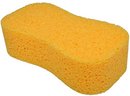 WATIIFUFU Esponja Limpiar Coche de Espuma Amarilla 2 Esponjas Grandes Porosas de Alta Densidad Fácil Agarre y Absorción de Suciedad para Lavar Coches y Motos