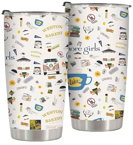 TSLOVER Funny Girls Tumbler,Tv Merchandise,20 Oz Insulated Stainless Steel Iced Coffee Tumbler with Lid,Funny Travel Coffee Mug Cup Water Bottle,Gifts for Fans Friend,Women,Girl,Mom,Wife,1 Pcs