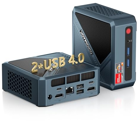 origimagic N2 Pro Mini PC, avec Ryzen 7 6800H (8 cœurs/16 cœurs, jusqu'à 4,7GHz) Mini PC Gaming, 32Go DDR5 4800Mhz 512Go M.2 SSD Mini Desktop PC, HDMI2.0×2/USB4×2/WiFi6/BT 5.2/LAN 2.5G/W11 Pro