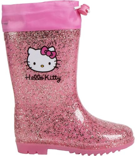 CERDÁ LIFE'S LITTLE MOMENTS Stivali da pioggia Hello Kitty in PVC per ragazze Scarpe impermeabili ufficiali, comode e resistenti, unisex, Hello Kitty, 28 EU