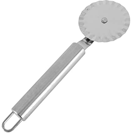 UKCOCO Tagliapasta in Acciaio Con Doppia Rotella Per Ravioli e Pizza Strumento Multifunzione Per Dolci e Pasta Utensile Da Cucina Elegante e Pratico Per Casa