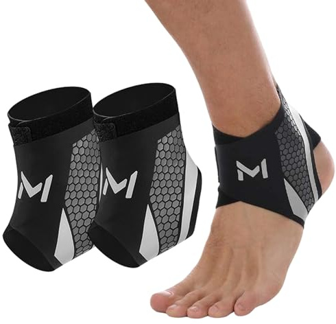 Generisch Sprunggelenkbandage, Einstellbares Fußbandage, Flexible knöchelbandage, Ultradünn Fußgelenkbandag, Unisex Knöchel-Bandage für Sprunggelenk- Sport- Fußball -Knöchel Gegen Umknicken (2, Grau)