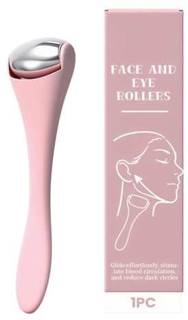 Rouleau Facial Chaud Et Froid À Double Usage – Masseur Facial En De Zinc Pour Les Poches, Les Cernes Et La Circulation | Outil De Beauté Portable À Température Constante Pour Less Soins Quotid