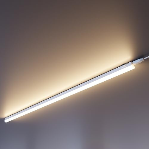 ledscom.de LED Unterbau-Leuchten Rigel, 2-adrig, 113cm, je 1670lm, warmweiß, 4er Set