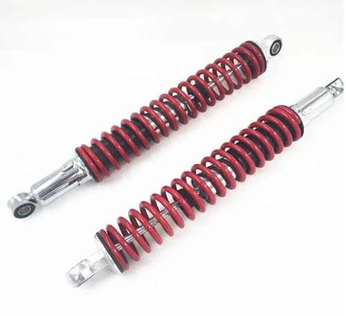 Siuprajsy Universal Stoßdämpfer Federung 7mm Feder 400MM Aufhängung für XL185 XL125 RM125 JH125L JH150 125GY Dirt Bikes Straßenrad ATV Motorrad Rot