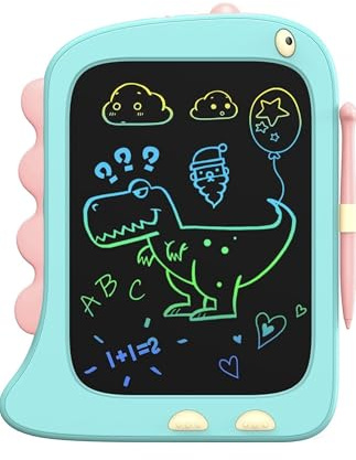 Bagy 8.5 Inch LCD Writing Tablet, Graphic Tablet, Magic Slate, Drawing Tablet for Children 2 3 4 5 6 7 Years Old Girls and Boys Birthday Gift for Children Dinosaur Toys