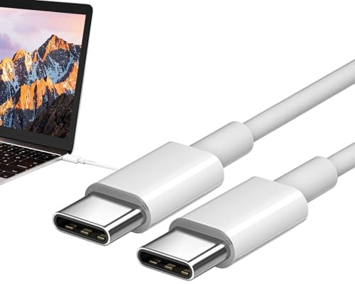 Cavo USB C a C, cavo USB tipo C ricarica rapida | Cavo C lungo 3,28 piedi, cavo di ricarica rapida per caricatore del telefono 120 W | Uscita 6A, ispessito per laptop, tablet, telefoni cellul