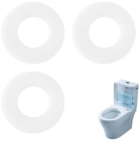 Toilet Flush Valve Seal Washer 3 Pack 63x33x2mm, Flush Valve Washer Replacement, Rubber Diaphragm for Toilet Cistern, Dual Flush Valve Seal, Leak Repair Gasket Ring