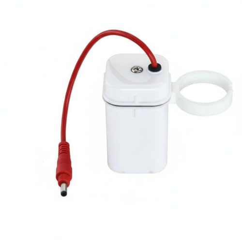 Fonowx de Urinario Fuente de Energía Paquete de 6V Soporte Plástico Resistente para Ambientes Húmedos Compatible con Urinarios Automáticos y sin Contacto, White, DC Male Plug W