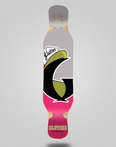 Skate Skateboard Longboard Deck 46x10 Glutier California Pink