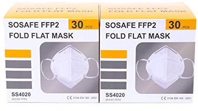 SOSAFE Unisex Atemschutzmasken Ffp2 Atemschutzmaske FFP2 Maske