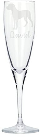 Personalised Great Dane Engraved Champagne Glass, Dog Gift for Men, Gift for Women
