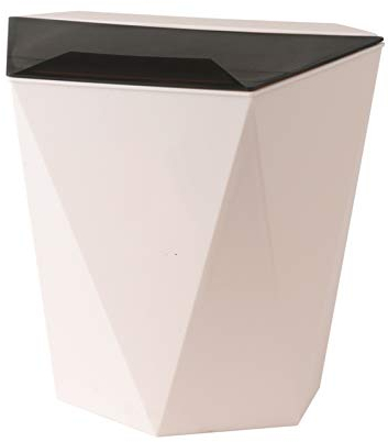 Papelera de Baño Pequeño de basura for el hogar con tapa colgando la papelera for la puerta del gabinete de la cocina Pequeño debajo del lavabo del lavabo for el baño, 1.8 galones Cubo de la Basura
