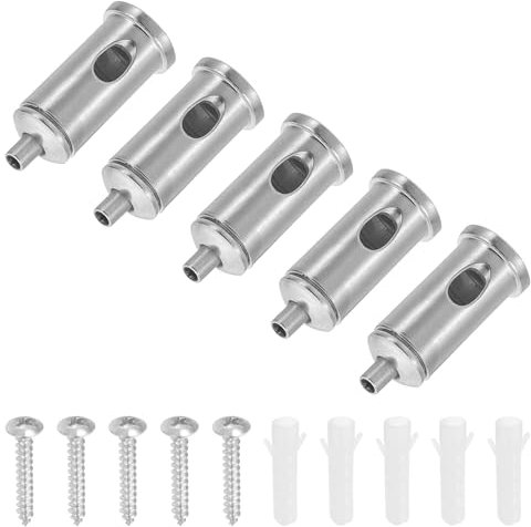 PATIKIL Morsetto per Cavo, Cavo Presa Connettore 5pz Regolabile Morsetti Stendibiancheria con Base per Sospensione Lampadario Pannello Lampada Illuminazione Accessori