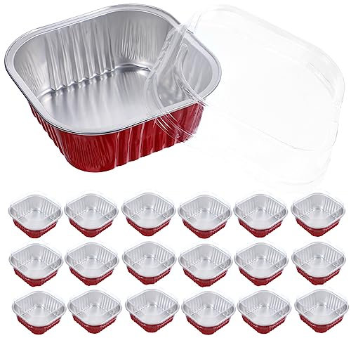 BESTonZON 40sätze Kuchenbox Aluminiumformen Hitzebeständige Backfolie Backfolienboxen Dicke Lebensmittelboxen Für Grill Und Backen Multifunktions-kuchenbehälter Für Desserts Und Aufbewahrung
