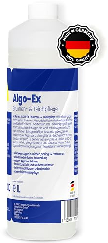 Mr. Perfect® 1L Teichklar Teichpflege & Brunnenreiniger, Algenvernichter für Teich und Brunnen - Teichklärer sorgt für klares Teichwasser und schont Fische und Pflanzen – Teichreiniger Algenfrei