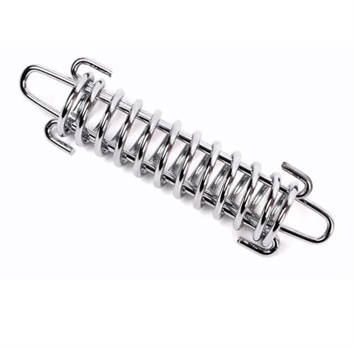 EKalgretrA Spannfeder Sprungfedern Stahlzelt Windseil Federschnalle Zeltspanner Camping Deck Pegs mit Karabinerclips Markisenspanner Fester Haken(10pcs)