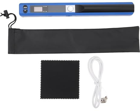 Bacchetta Scanner Portatile, Batteria PDF JPG, 900 DPI, USB, Senza Software, per XP, 7, OS X 10.4 o Versioni Successive, con Scheda SD 16 GB, Spazio di Archiviazione Compatto