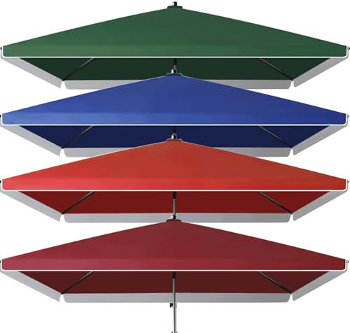 Parasol De Cour De Marché De Table Extérieure, Parasol De Marché De Table, Parasol De Cour De Marché De Table Extérieure, Parasol En Porte-à-faux De Grand Patio, For Jardin(Burgundy,2.2X2.8M)