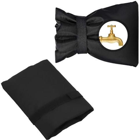 2 fundas anticongelantes para grifo al aire libre, cubierta de grifo exterior, cubierta de grifo exterior, protector de heladas, resistente, impermeable, aislado, protege contra daños por heladas,