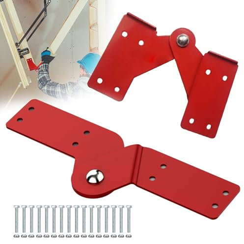 Btstil 2 Stück Dachbodenleiter-Scharniere zum Herunterziehen, Bodentreppe Ersatzteile, Leiterscharniere aus Aluminiumlegierung für die Reparatur von Dachbodenleitern und Klappleitern