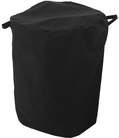 OFFSCH Housse de Protection pour Foyer Extérieur 74x60 Cm en Tissu Oxford 600d Imperméable et Coupe-vent Cordon de Serrage, Poignées Latérales Pratiques, Compatible Brasero Terrasse
