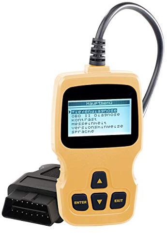 Lescars OBD2-Diagnosegerät mit XL-LCD-Display, für KOMPATIBEL MIT VW, Kompatibel mit kompatibel mit Audi, Kompat.mit Skoda und Auto (Diagnosegeräte)