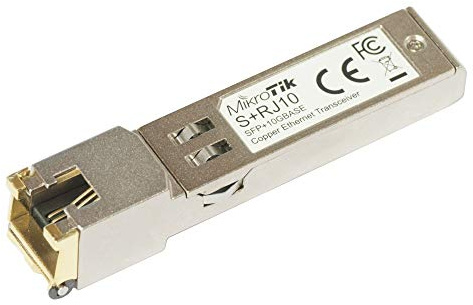 MikroTik Module émetteur-récepteur réseau S+RJ10 SFP+