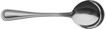Grunwerg Parish Collection Bead SUSBDR couverts – Lot de 12 cuillères à soupe en acier inoxydable 18/0 de haute qualité – 2.5mm, fini miroir