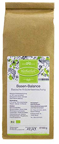 Basen-Balance Tee, bio-100g von Herbathek für eine leckere Kräutertee Mischung | Heilkräuter Made in Germany