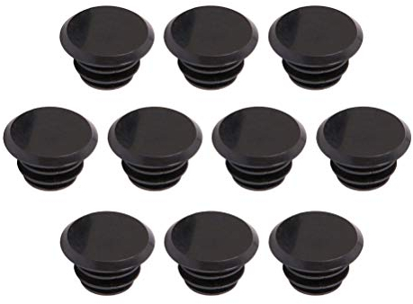 LIOOBO 10 stücke mountainbike endkappen mtb rennrad lenker endstopfen kunststoff pvc lenker endstopfen (schwarz)