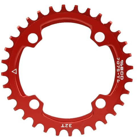 Alomejor Fahrrad Kettenblatt 96BCD 32T 34T 36T Fahrrad Schmal Breit Single Runder Kettenblatt für Mountainbike Reparatur Ersatz