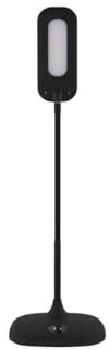 EMOS dimmbare LED Tischlampe STELLA 6,5W, Helligkeit max. 400lm, Lichtfarbe 4000K, flexibler Arm, 1,7m Netzkabel mit EURO-Adapter, CRI>80, Leuchtdauer 30000 h, schwarz