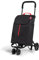 Gimi Twin Urban Negro Carro de la Compra, Fácil de Empujar y Llevar, 50 Litros de Capacidad de Carga, 36 x 35 x 95 cm, Negro