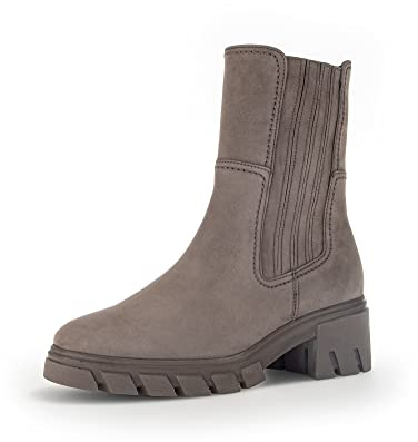 Gabor Mujer Botines, señora Botas Chelsea,Plantilla Desmontable,Medias Botas,Bota de Deslizamiento,Botas,botín,Marrón (Fango) / 42,40 EU / 6.5 UK