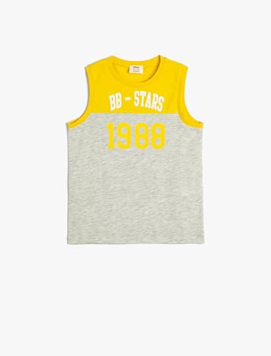 Koton Boys Tank Top Sleeveless Printed Cotton