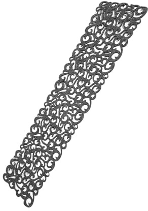 Deko Filzdecke Rund, Mitteldecke Filz, 7 Farben Rechteck Form TischsetFilz Tischdecke Runner Tischsets Tischsets Tischdecke Tischdecke Rechteckig Hohle Esstisch Tuch matte (Dunkelgrau)