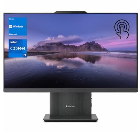 Lenovo IdeaCentre I AIO 2024, touchscreen QHD da 27, i7-13620H, RAM DDR5 da 32 GB, SSD da 1 TB, fotocamera IR, KB e mouse wireless, base di ricarica wireless, HDMI, RJ45, W11 Home, grigio, con
