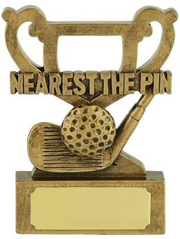 Nearest the Pin Prize Championship Mini Cup Trophäe, Gedenkpreis, Wettbewerb, Gewinner, Fahrer, Golfschläger, Ballgruppe, Golf, Profi-Turniere, Events, Gravurplatte, Gold-Finish, Preis