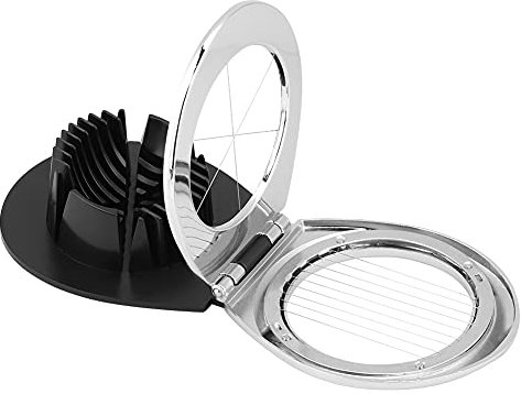 Cortadores de huevos para huevos duros, cortador de huevos 2 en 1 resistente con alambre de acero inoxidable picador de huevos multiusos para huevos duros, fresas, champiñones