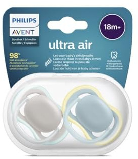 Avent Chupetes Ultra Air Neutro 6 bis 18 Monate 2 uds