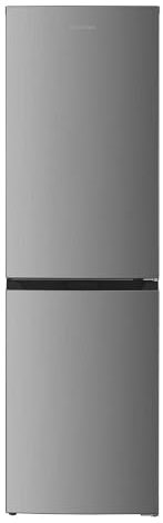 Statesman TNF18552X 55cm Freestanding Tall Fridge Freezer, 3 Adjustable Glass Shelves, 2 Door Shelves, 2 Fridge Shelves, Reversible Doors, Inox