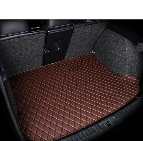 Auto Kofferraummatte Für Q7 2016 2017 2018 2019 2020 2021 2022 Stamm Auto Matten wasserdichte Schutz Tank Organizer Matte Gewidmet Auto Zubehör Kofferraum Teppich(Coffee Color SIGIE)